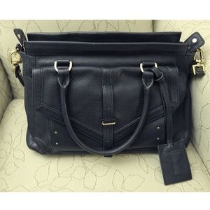 Tory Burch 797 Large Navy Satchel